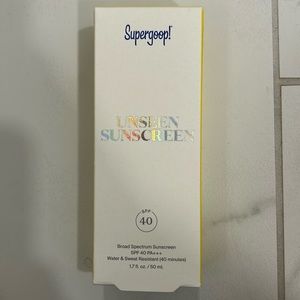 Unused Supergoop Unseen Sunscreen